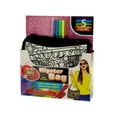 thumbnail image 1 of Kole Imports OT097-2 Color Your Own Glitter Hipster Fashion Bag with Markers - Pack of 2, 1 of 1