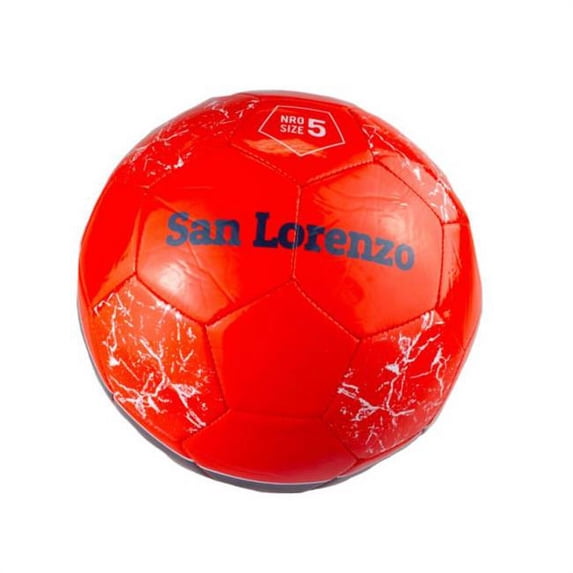 Kole Imports OT943-8 Argentina San Lorenzo Red & Black Soccer Ball, Size 5 - Case of 8