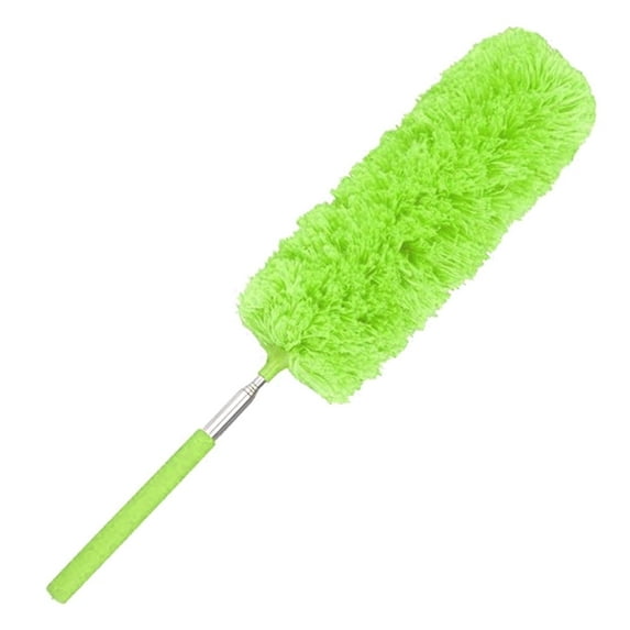 Kole Imports- Telescoping Small Microfiber Duster Extendable Handle Removable Head Single - Green