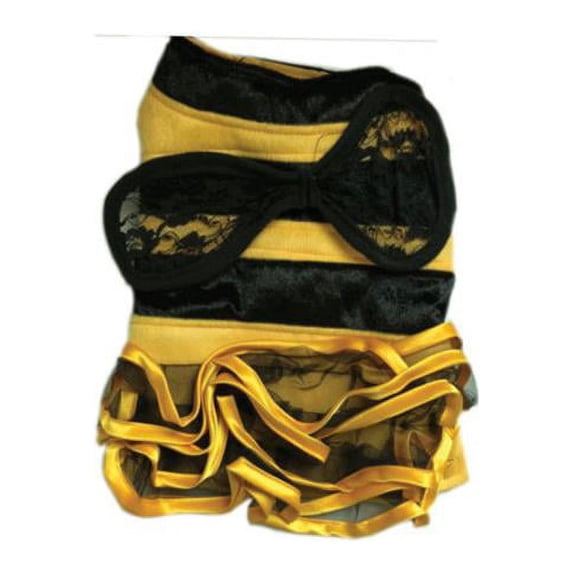 Kole Imports VR059-4 Bumblee Bee Pet Costume, Yellow & Black - Medium to Large, Pack of 4
