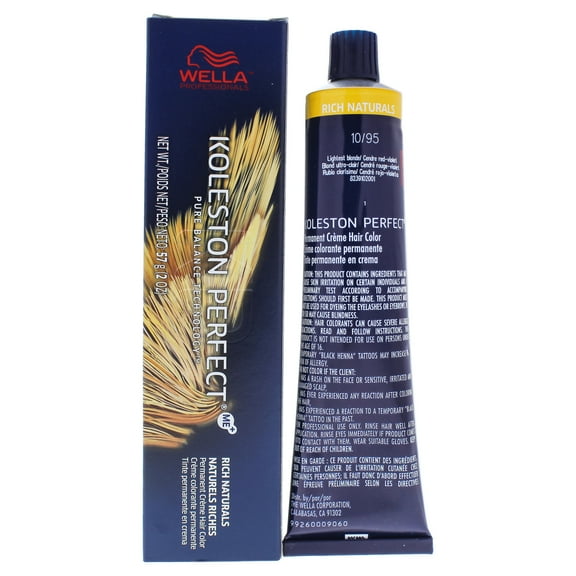 Koleston Perfect Permanent Creme Haircolor - 10 95 Lightest Blonde-Cendre Red-Violet