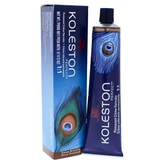 Koleston Perfect Permanent Creme Haircolor - 4 75 Medium Brown-Brown Red Violet by Wella for Unisex