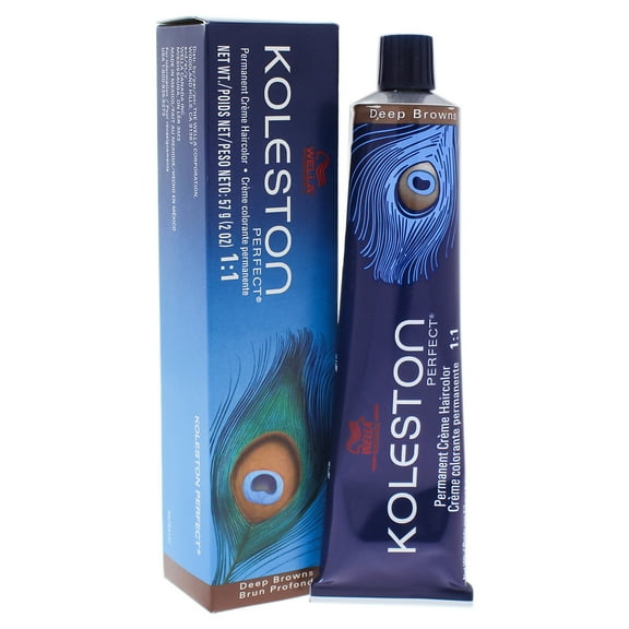 Koleston Perfect Permanent Creme Haircolor - 7 75 Medium Blonde-Brown Red-Violet by Wella for Unisex - 2 oz Hair Color