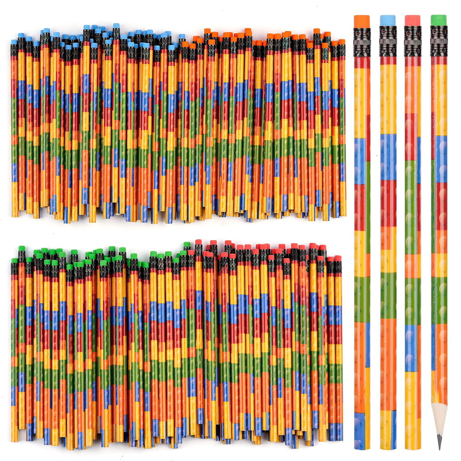 Kolewo4ever 200pc Video Game Themed Pencils - 8 Styles, Party Favors & Gift Ideas For Gamers