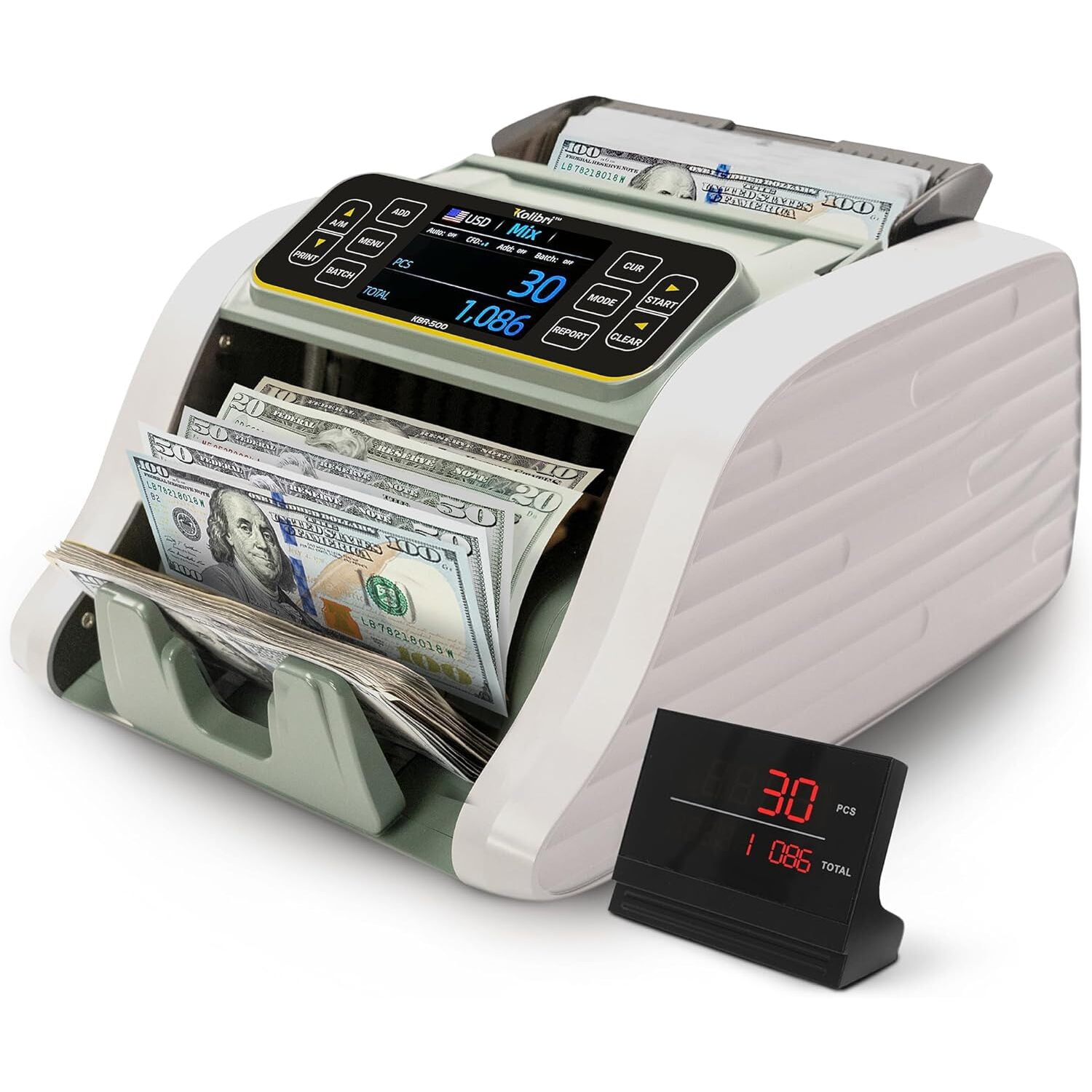 Kolibri KBR-500 High-Speed Mixed Denomination Money Counter
