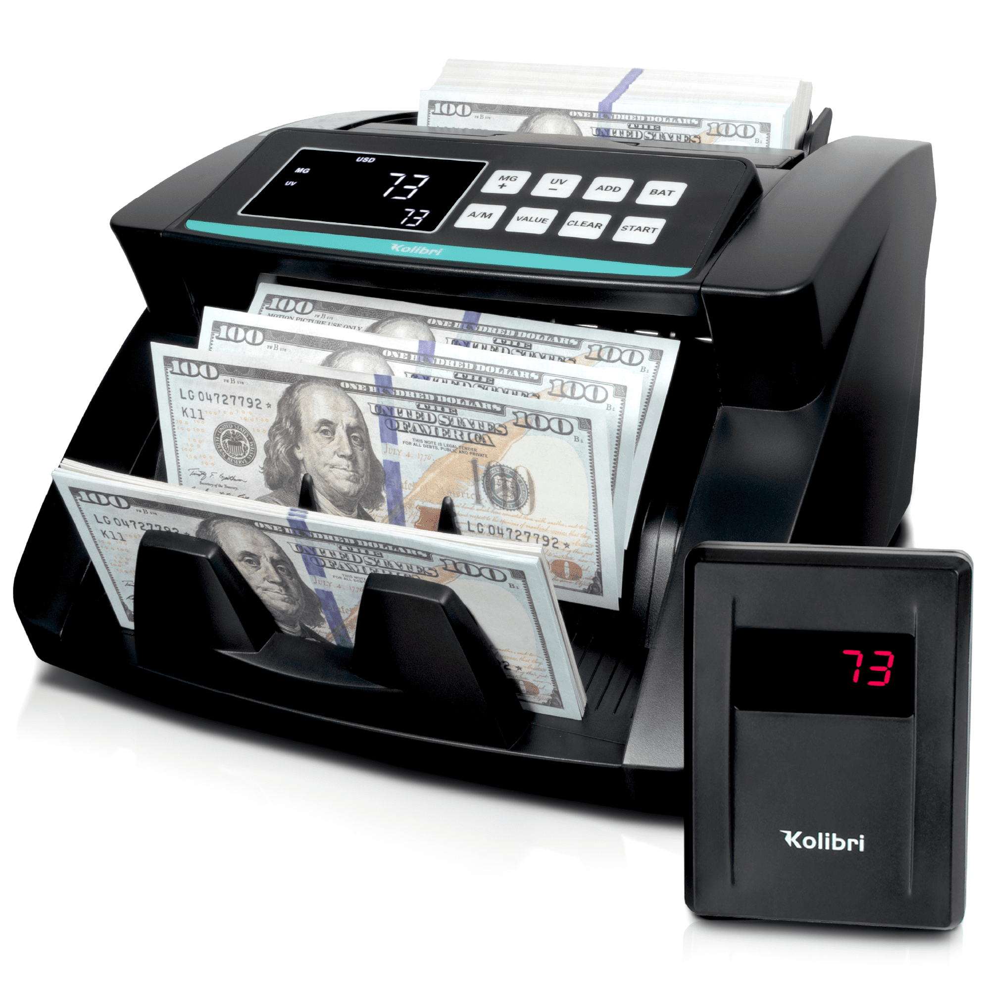 Kolibri Kolibri Bill Counter 1,500 bills per min, advanced counterfeit