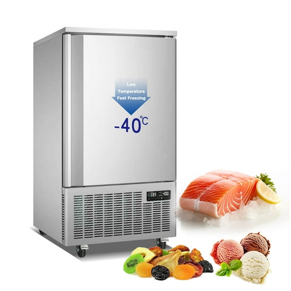 Kolice Commercial 10 Trays Blast Chiller,Blast Freezer with Food Probe, Lowest temp: -40F, for Restaurants,Bakerys,Schools,Hotels