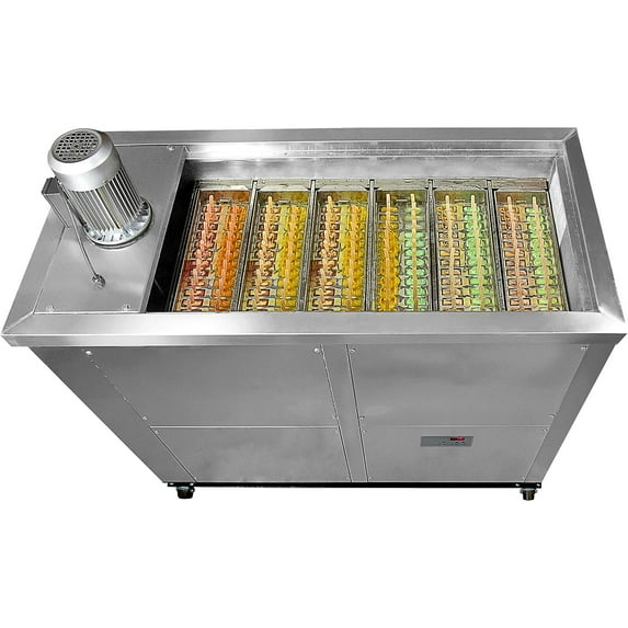 Kolice Commercial 6 Slim Brazilian Mold Sets Ice Popsicle Machine,Ice Sticks Machine,Ice Pops Machine -26 Pcs Popsicle Stick/Set