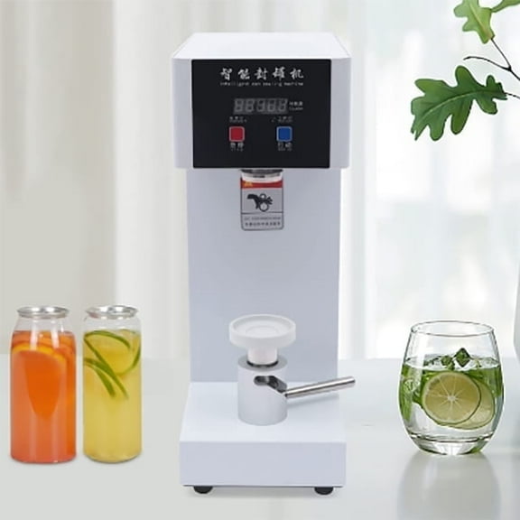 Kolice Commercial Automatic Can Sealer Machine, Can Seamer, Can Seaming Closing Capping Machine, Cup Sealing Machine, 2.2" Can Dia. for Sealing Plastic/Glass/Tin Bottles with Aluminum Caps