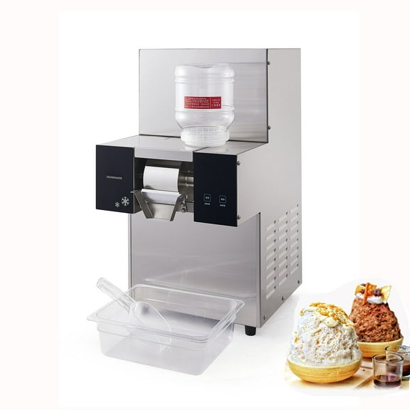 Kolice Commercial Automatic Shaved Ice Machine, Ice Crusher Shaver, Snow Ice Maker, Snowflake Ice Maker -200kgs/Day, Air Cooling