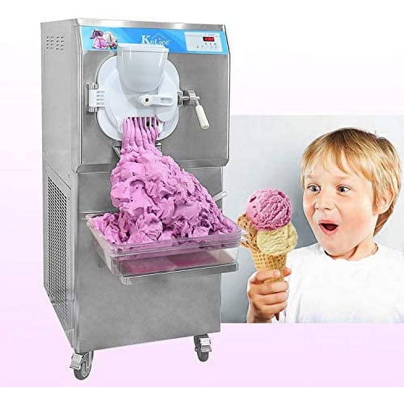 Kolice Commercial ETL Heavy Duty Italia Water Ice Cream Machine,Hard Ice Cream Machine-22-25 Gallons/Hour