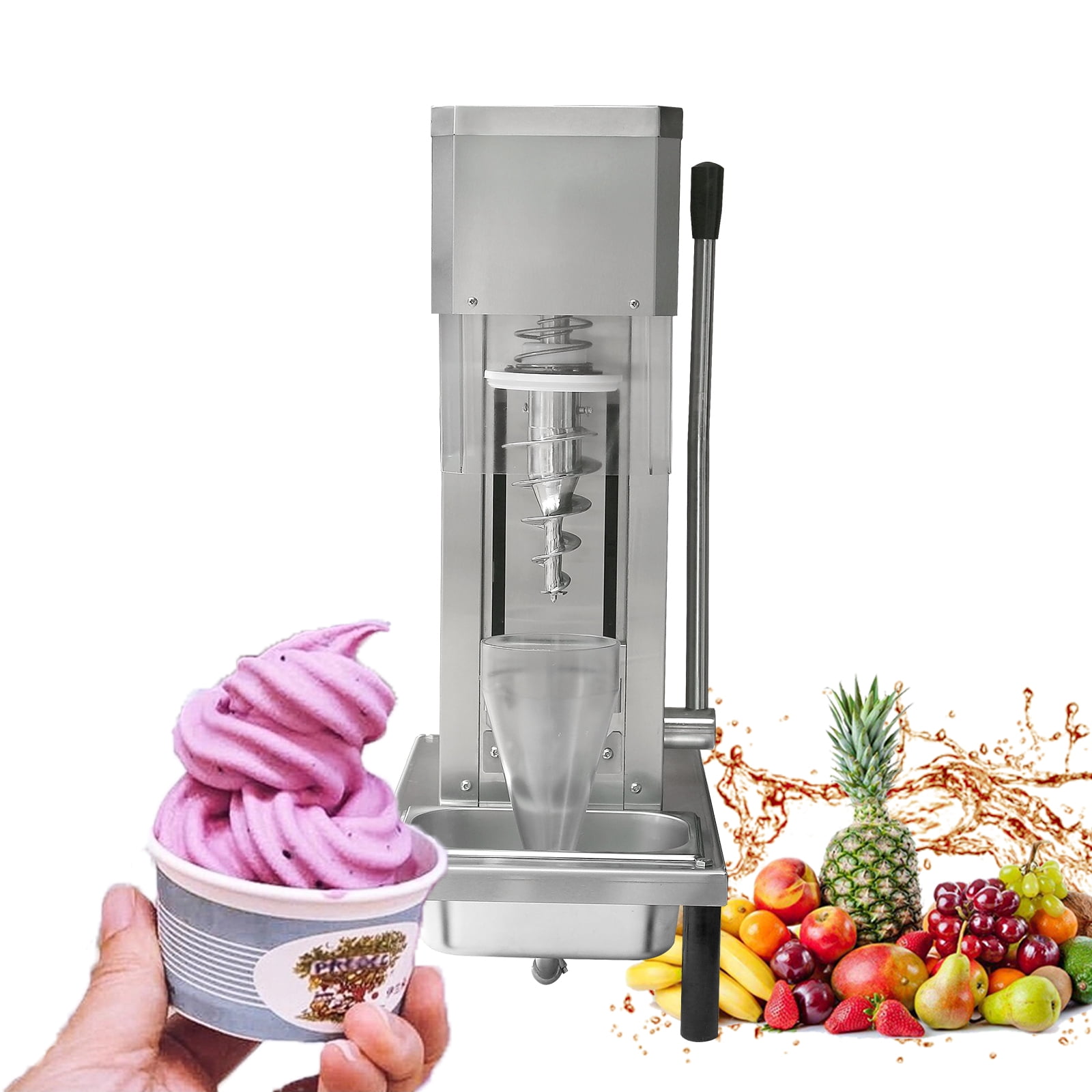 Kolice Commercial Frozen Yogurt Gelato Ice Cream Blending Machine Swirl Ice Cream Machine Walmart