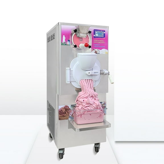 Kolice Commercial Hard Ice Cream Italian Water Ice Machine WIth Pasteurized,Heating,Cooling and Freezing Function