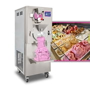 Kolice Commercial 220V Hard Ice Cream Machine, Italian Water Ice Cream Machine with Pasteurizer, Pasterizer with Freezing, Heating, Pasterized and Cooling Function,Output 9-11 Gal per Hour
