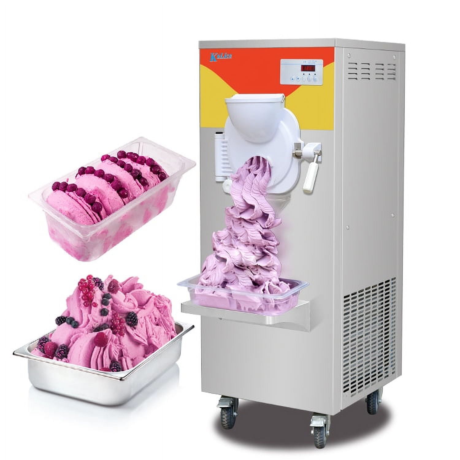 Kolice NEW Commercial vertical fruit hard ice cream machine, gelato ice  cream machine, batch freezer, sorbetto making machine, Italian ice machine