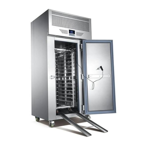 Kolice Commercial Heavy Duty 15 Trays Blast Chiller with Trolley Cart, Chest Freezer, Restaurant Freezer Cabinets, Shock Freezing Blast Freezer-Lowest temperature -40F(-40C)