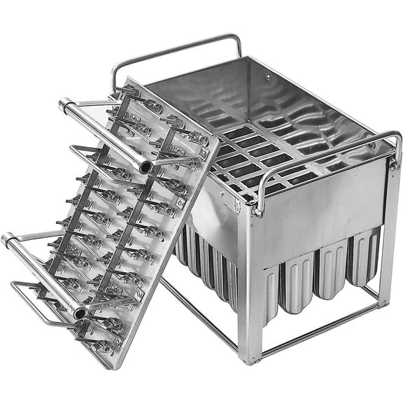 Kolice Commercial Ice Popsicle Mold Set, Ice Pop Mold Tools-40 Pcs Popsicle Stick For each Mold,Ice Lolly Lollipop Molds