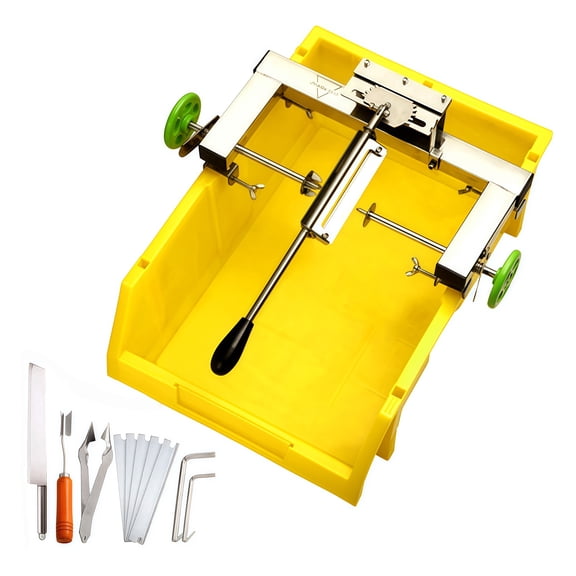 Kolice Commercial Pineapple Peeler Machine, Stainless Steel Pineapple Peeler Machine Kit with 5 Replacement Blades, No waste of pulp