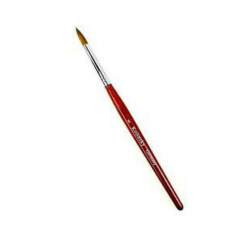 Kolinsky Acrylic Brush Nail #8-24 Nail Art Brush Red Wood Handle