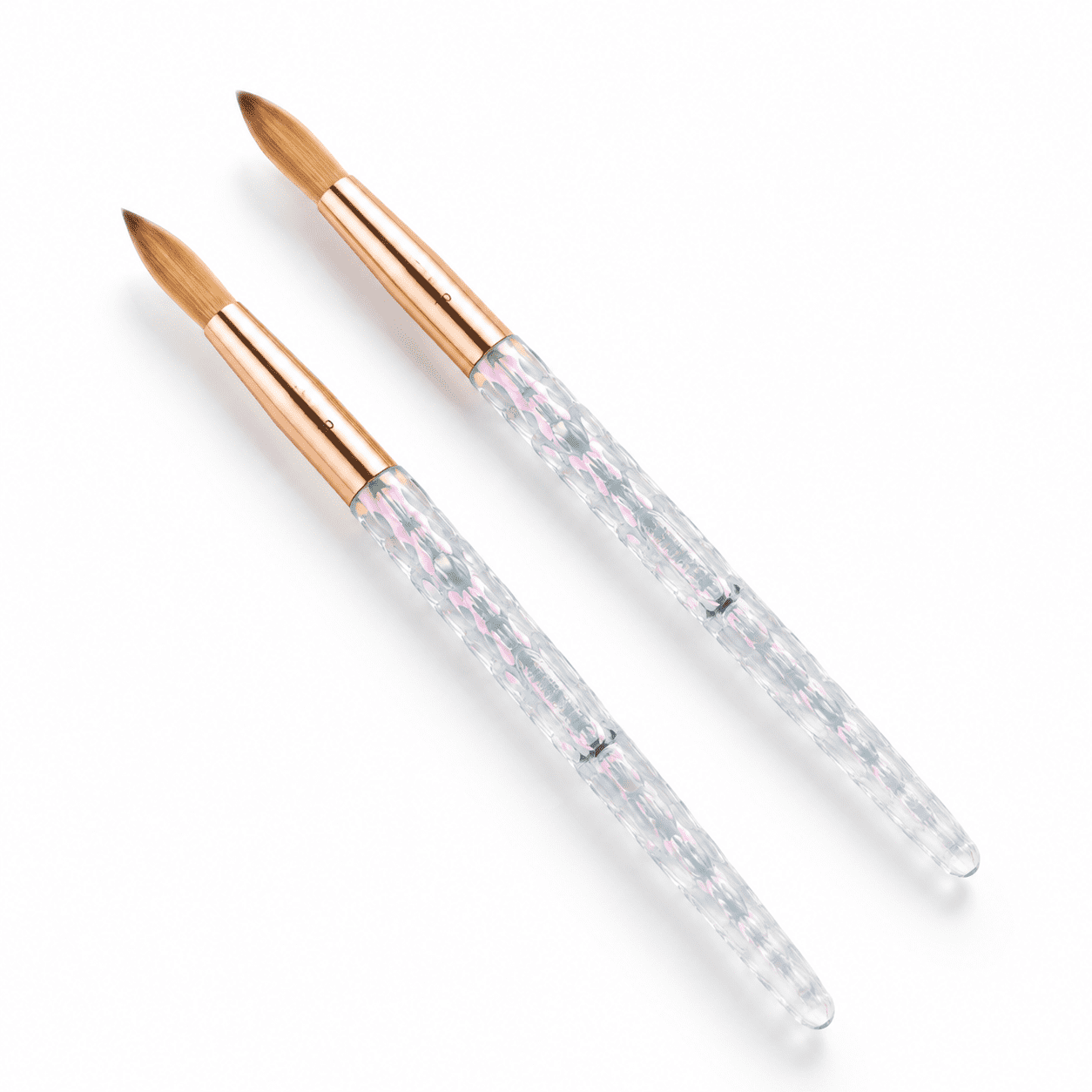 Kolinsky Brush #16 - Pure Sable Hair Iridescent Crystal Handle Acetone ...