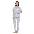 thumbnail image 1 of Kolipajam 100% Cotton Pajamas for Women Long-Sleeve Pjs Cozy Button Down Boyfriend Sleepwear 3XL, 1 of 4