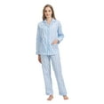 thumbnail image 1 of Kolipajam 100% Cotton Pajamas for Women Long-Sleeve Pjs Cozy Button Down Boyfriend Sleepwear S, 1 of 5