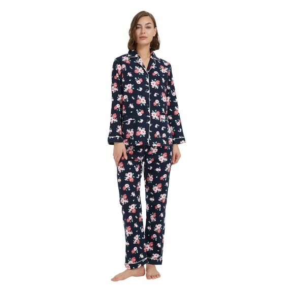 Kolipajam Cotton Flannel Pajamas for Women 100% Cotton Flannel Pajamas Set Cozy Loungewear 3XL