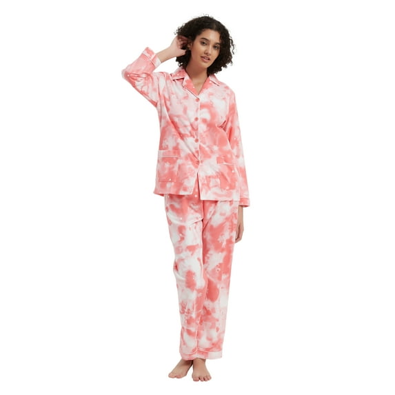 Kolipajam Cotton Flannel Pajamas for Women 100% Cotton Flannel Pajamas Set Cozy Loungewear L