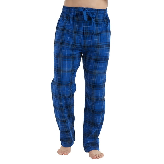Kolipajam Men's 100% Cotton Flannel Pajama Pants Yarn Dyed Plaid with Pockets Loungewear Pants 3XL