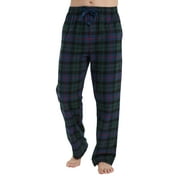 Kolipajam Mens 100% Cotton Flannel Pajama Pants Yarn Dyed Plaid with Pockets Loungewear Pants M