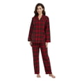 thumbnail image 1 of Kolipajam Women's 100% Cotton Flannel Pajama Set Cozy Drawstring Waist Winter Pjs for Women XXL, 1 of 5