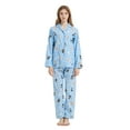 thumbnail image 1 of Kolipajam Women's 100% cotton Flannel Pajama Set Cozy Drawstring Waist Winter Pjs for Women M, 1 of 5