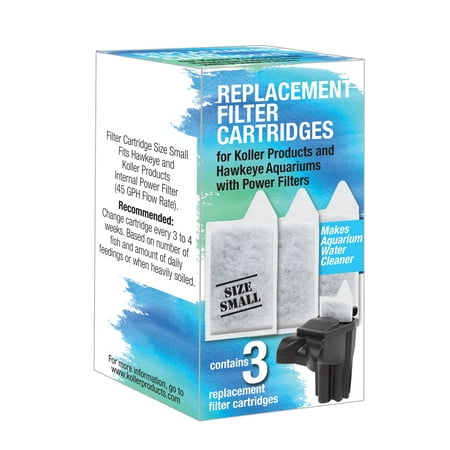 Koller Products Replacement Filter Cartridges Small - 3-Pack
