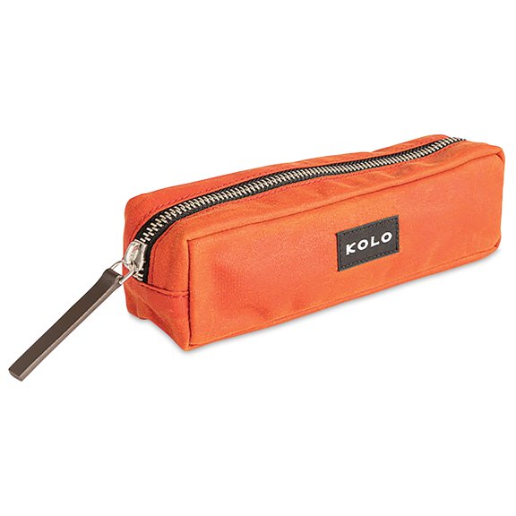 Kolo Parker Zipper Pouch - Persimmon, 2" x 7-1/2" x 2"