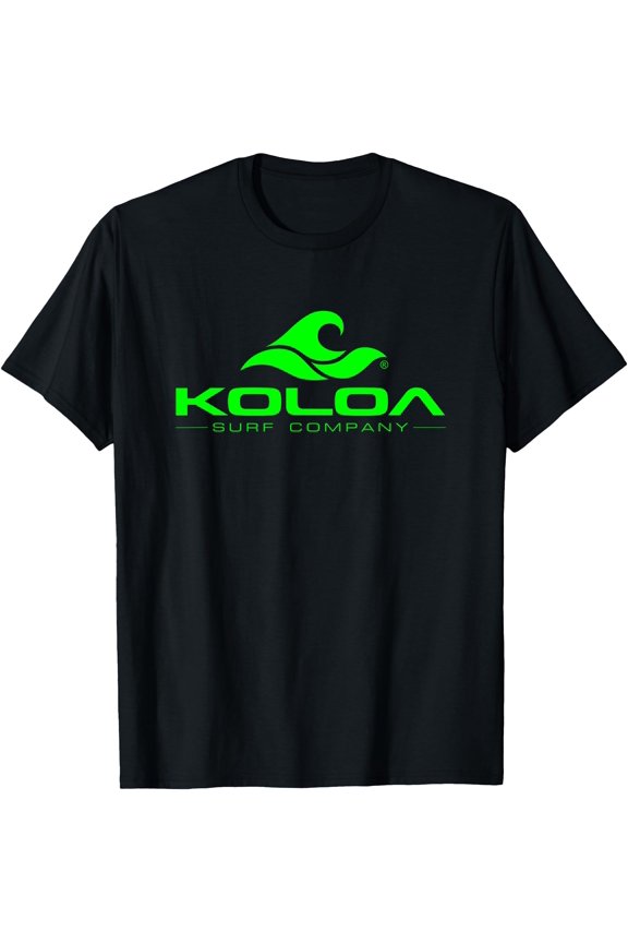 Koloa Surf Classic Green Wave Logo Lightweight Surf T-Shirt Unisex T-Shirt