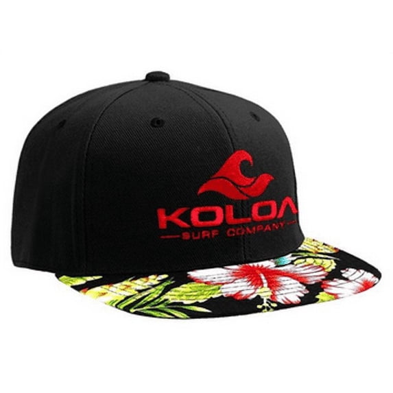Koloa Surf Classic Solid Snapback Hats with Embroidered Logo in 22 Colors