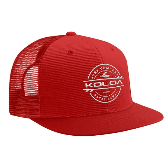 Koloa Surf Classic Thruster Surfboard Logo Mesh Back Trucker Hats in 15 Colors.