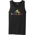 thumbnail image 1 of Koloa Surf Rainbow Wave Logo Heavyweight Cotton Tank Top-M-Black/rainbow, 1 of 2