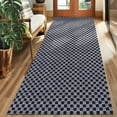 thumbnail image 1 of Koloko Runner Rugs Outdoor Indoor Non-Slip Area Rug Long Carpet Runners with Rubber Backing Mat Custom Size for Hallway Kitchen Entryway Garage, Grey Checkred, 2' x 4', 1 of 6