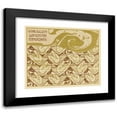thumbnail image 1 of Koloman Moser 23x20 Black Modern Framed Museum Art Print Titled - Danube Waves Wall Decor for a Bathroom (Danube Wave Wall Decoration for a Bathroom) (1901), 1 of 5