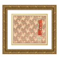 thumbnail image 1 of Koloman Moser 23x20 Gold Ornate Framed and Double Matted Museum Art Print Titled - The Thousand Ravens in Front of Paper (A Thousand Ravens Book End Paper) (1901), 1 of 4