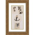 thumbnail image 1 of Koloman Moser 2x Matted 16x24 Gold Ornate Framed Art Print 'Illustration for the Viennese fashion magazine', 1 of 2