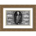 thumbnail image 1 of Koloman Moser 2x Matted 24x20 Gold Ornate Framed Art Print 'Postcard with Emperor Franz Josef', 1 of 2