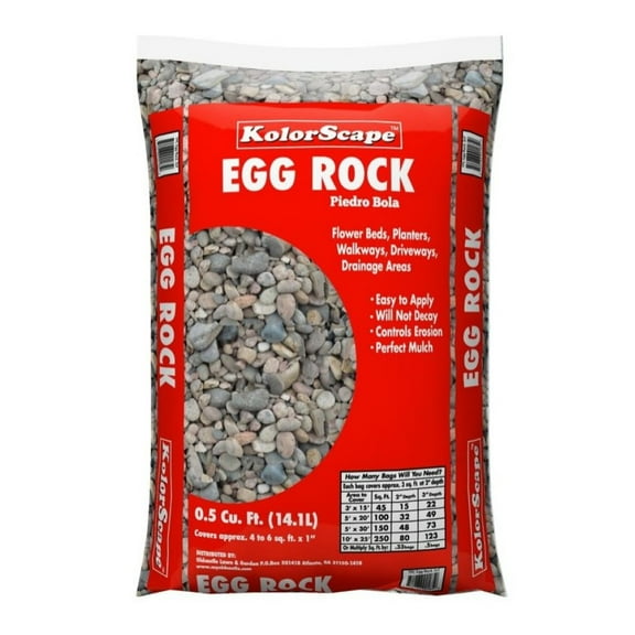 Kolor Scape 40205493 Egg Rock 0.5 cu. ft. Decorative Stone for Landscaping