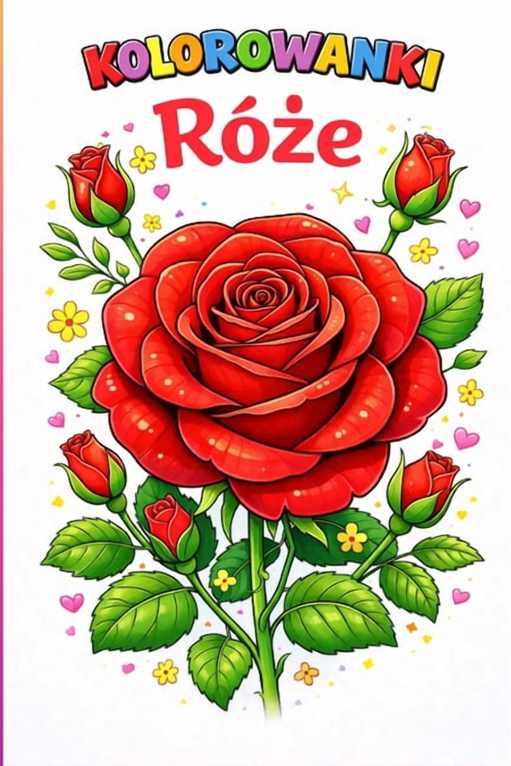 Kolorowanki rÃ³że: Kwiaty, (Paperback)