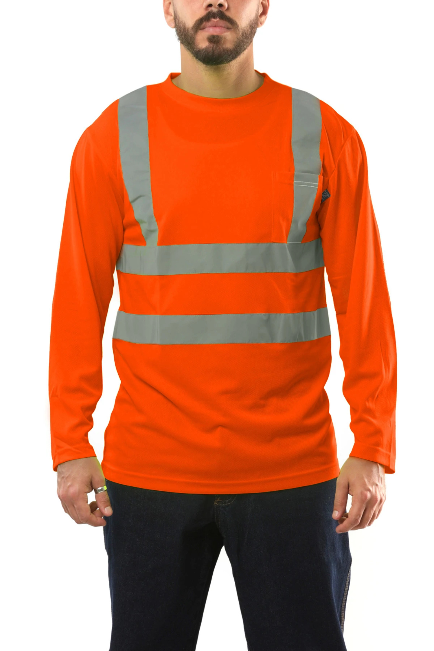Kolossus AirFlex ANSI Class 2 High Visibility Long Sleeve Safety Shirt