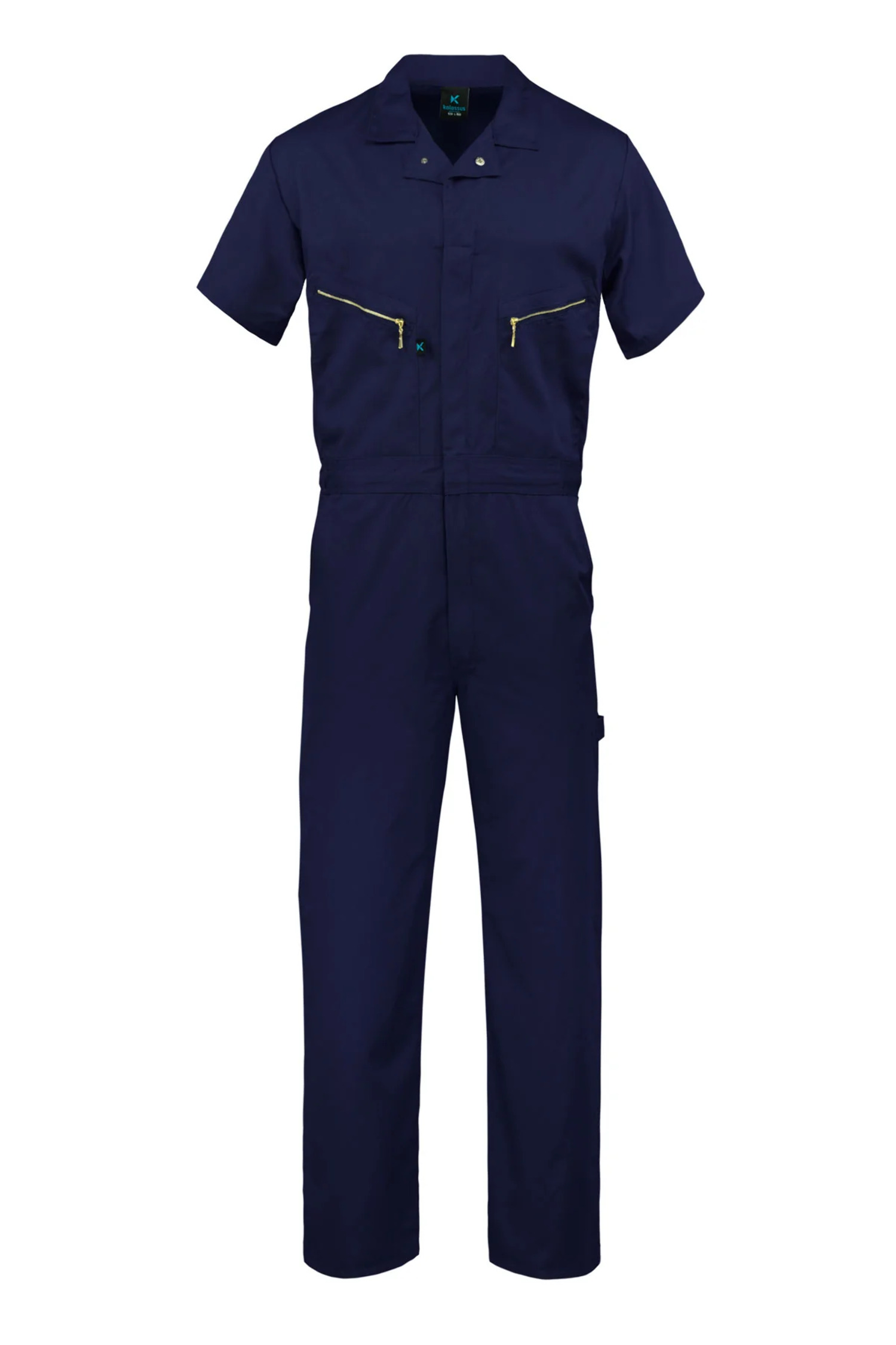 Kolossus ProUtility Cotton Blend Short Sleeve Coverall with ZipFront Pockets