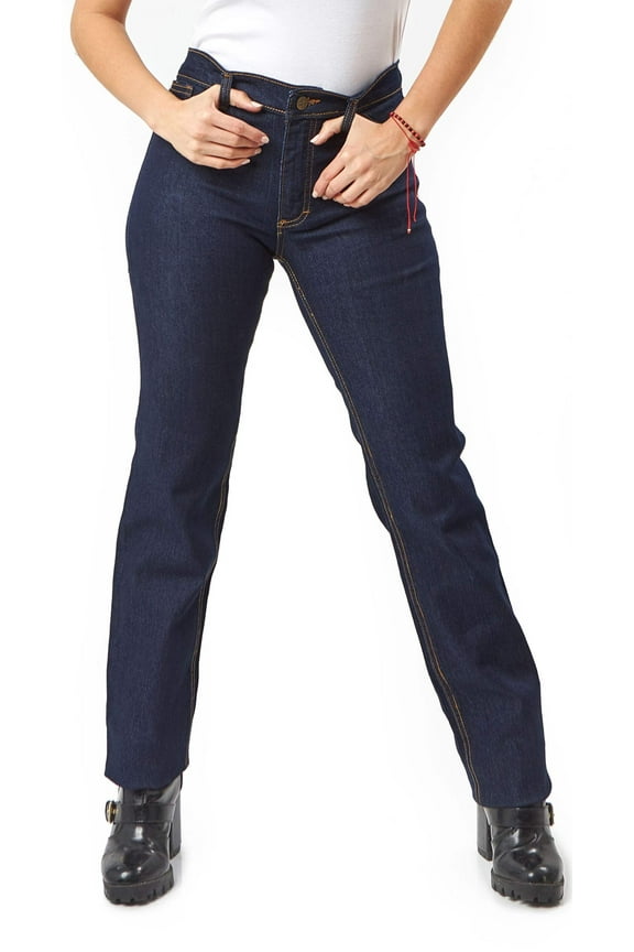 Women Cotton Blend Super Stretch Work Jeans