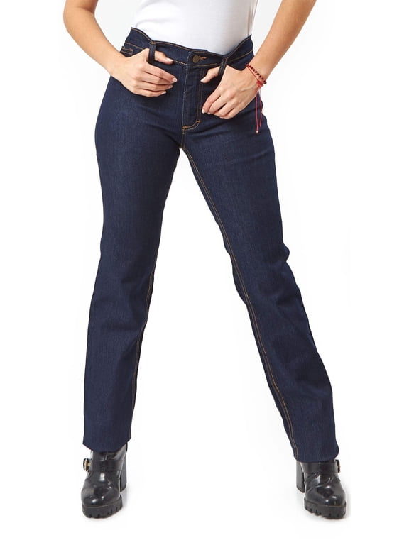 Women Cotton Blend Super Stretch Work Jeans