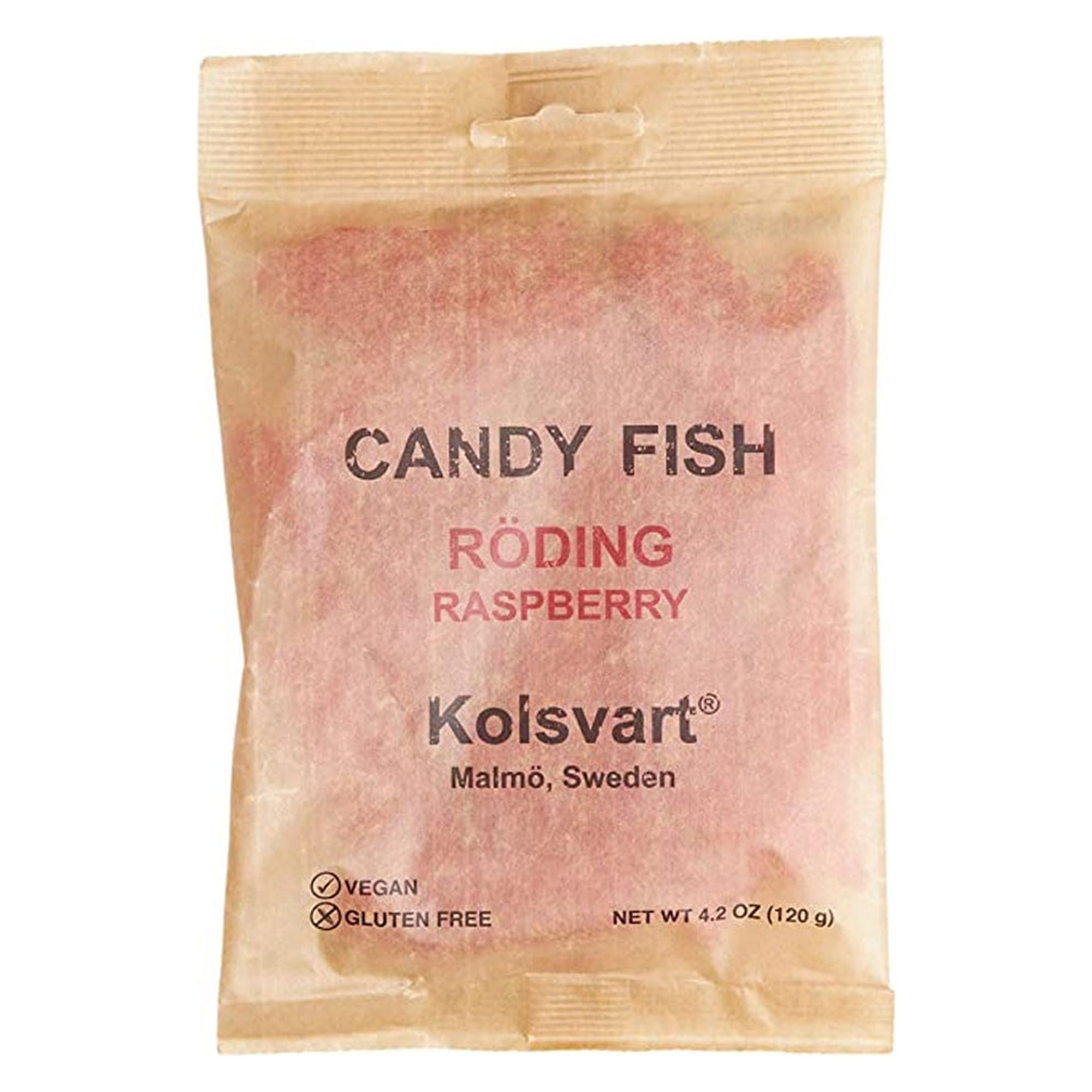 Raspberry Swedish Fish Kolsvart Swedish Fish Candy - Raspberry (Röding) 4.2 Ounce - Walmart.com